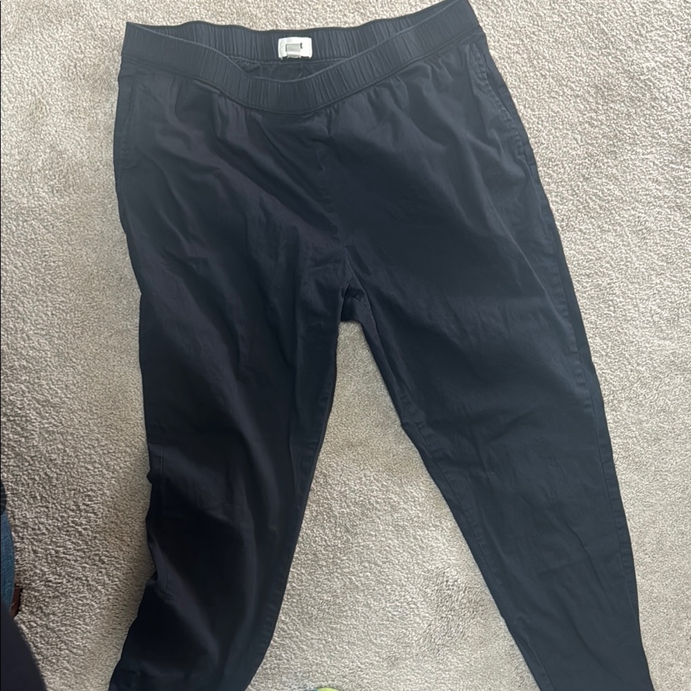 Pact Black Elastic Waist Pants